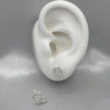 #BR109 - Broquel Corazón Con Piedra Zirconia Plata - LL1.9