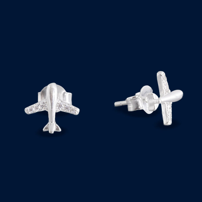 #BR166 - Broquel Avión Con Zirconia - LL1.7