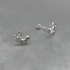 #BR191 - Broquel Oruga Piedra Zirconia Plata - E19