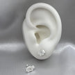 #BR197 - Broquel Tortuga Piedra Zirconia Plata - E19