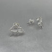 #BR217 - Broquel Nube Lluvia Piedra Zirconia Plata - LL1.8