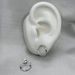 #BR219 - Broquel Circular Con Piedra Zirconia De Plata - IP1.7