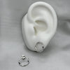#BR219 - Broquel Circular Con Piedra Zirconia De Plata - IP1.7