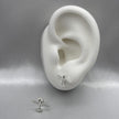 #BR253 - Broquel Avión Piedra Zirconia Plata - LL1.7