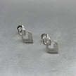 #BR259 - Broquel Con Zirconia Plata - LL1.9