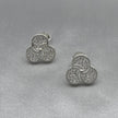 #BR261 - Broquel Rehilete Con Zirconia Plata -  LL2.4