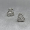 #BR261 - Broquel Rehilete Con Zirconia Plata -  LL2.4