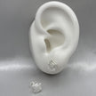 #BR262 - Broquel Circular Con Zirconia Plata - LL1.9