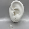 #BR262 - Broquel Circular Con Zirconia Plata - LL1.9