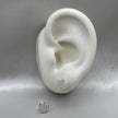 #BR263 - Broquel Circular Con Zirconia Plata - LL1.6