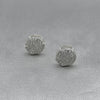 #BR263 - Broquel Circular Con Zirconia Plata - LL1.6