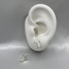 #BR265 - Broquel Mariposa Con Zirconia Plata - LL2.1