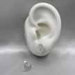 #BR266 - Broquel Luna Con Piedra Zirconia Plata - LL1.7
