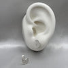 #BR266 - Broquel Luna Con Piedra Zirconia Plata - LL1.7