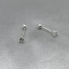 #BR274 - Broquel Con Zirconia Plata - BR