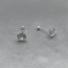 #BR274 - Broquel Con Zirconia Plata - BR
