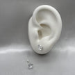#BR274 - Broquel Con Zirconia Plata - BR