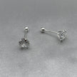 #BR274 - Broquel Con Zirconia Plata - BR