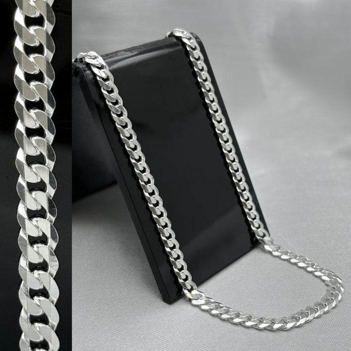 #CAD101 - Cadena Cubana Plata - 120 - 5 mm - CAD19.5