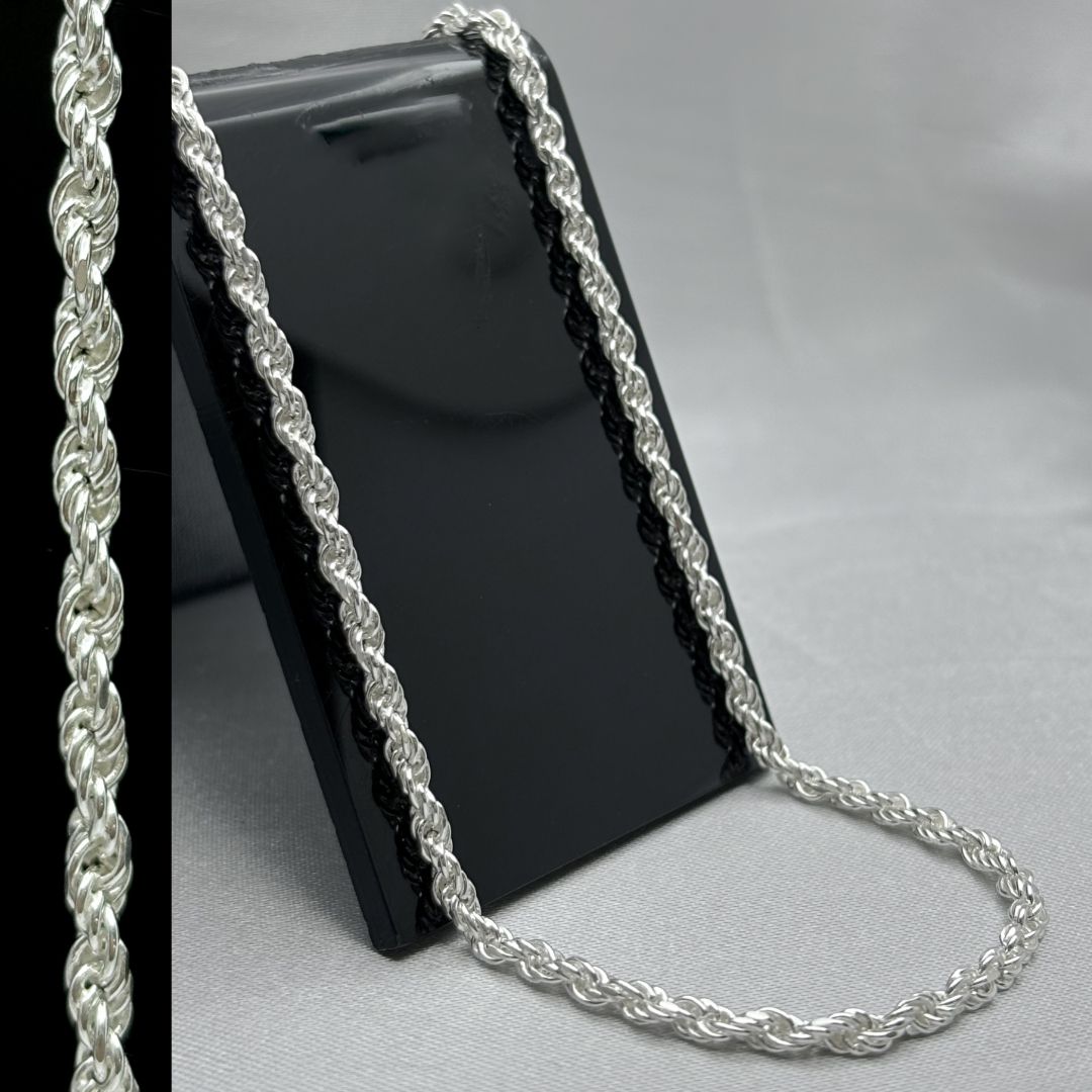 #CAD122 - Cadena Torsal De Plata - 080 - 4 mm - CAD26.4