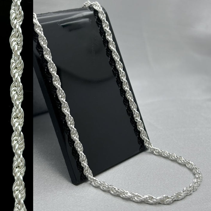 #CAD122 - Cadena Torsal De Plata - 080 - 4 mm - CAD26.4