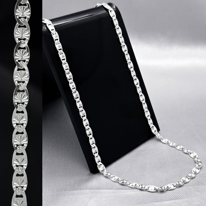 #CAD200 - Cadena Gucci Celeste Diamantada Plata - 060 - 3 mm - CADITA4.8