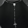 #MR136 - Rosario Virgen De Guadalupe Liso Plata - 3mm - C06/8.0