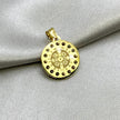 #D10252 - Dije/Medalla San Benito Con Piedra De Zirconia Oro 10K - I02/0.8