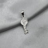 #D174 - Dije De Llave De San Benito Plata - CE1.7