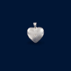 #D196 - Dije/Relicario De Corazón De Plata - MI3.6
