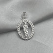 #D346 - Dije San Judas Tadeo Piedra Zirconia Plata - LL1.6