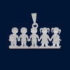 #D347 - Dije De 5 Niñas o Niños - LL3.1