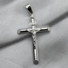 #D422 - Dije Crucifijo Cilíndrico Plata - LL2.2