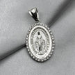 #D426 - Dije Virgen De Los Milagros Piedra Zirconia Plata - LL3.9