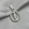 #D505 - Dije San Judas Tadeo Piedra Zirconia Plata - A09/3.8