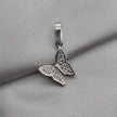 #D534 - Dije Mariposa Con Piedra Zirconia Plata - PU1.2
