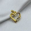 #DX10104 - Dije Corazón Con Diamante Natural Oro 10K - LX150