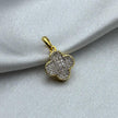 #DX10103 - Dije Trébol Tipo Van Cleef Con Diamante Natural Oro 10K - MX170