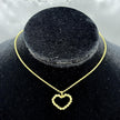 #G10133 - Gargantilla Corazón Con Esferas Diamantadas Oro 10K - H19/3.2
