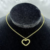 #G10133 - Gargantilla Corazón Con Esferas Diamantadas Oro 10K - H19/3.2