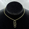 #G10134 - Gargantilla Aros Oro 10K - H19/2.9