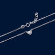 #G175 - Gargantilla Corazón Plata - MI1.9