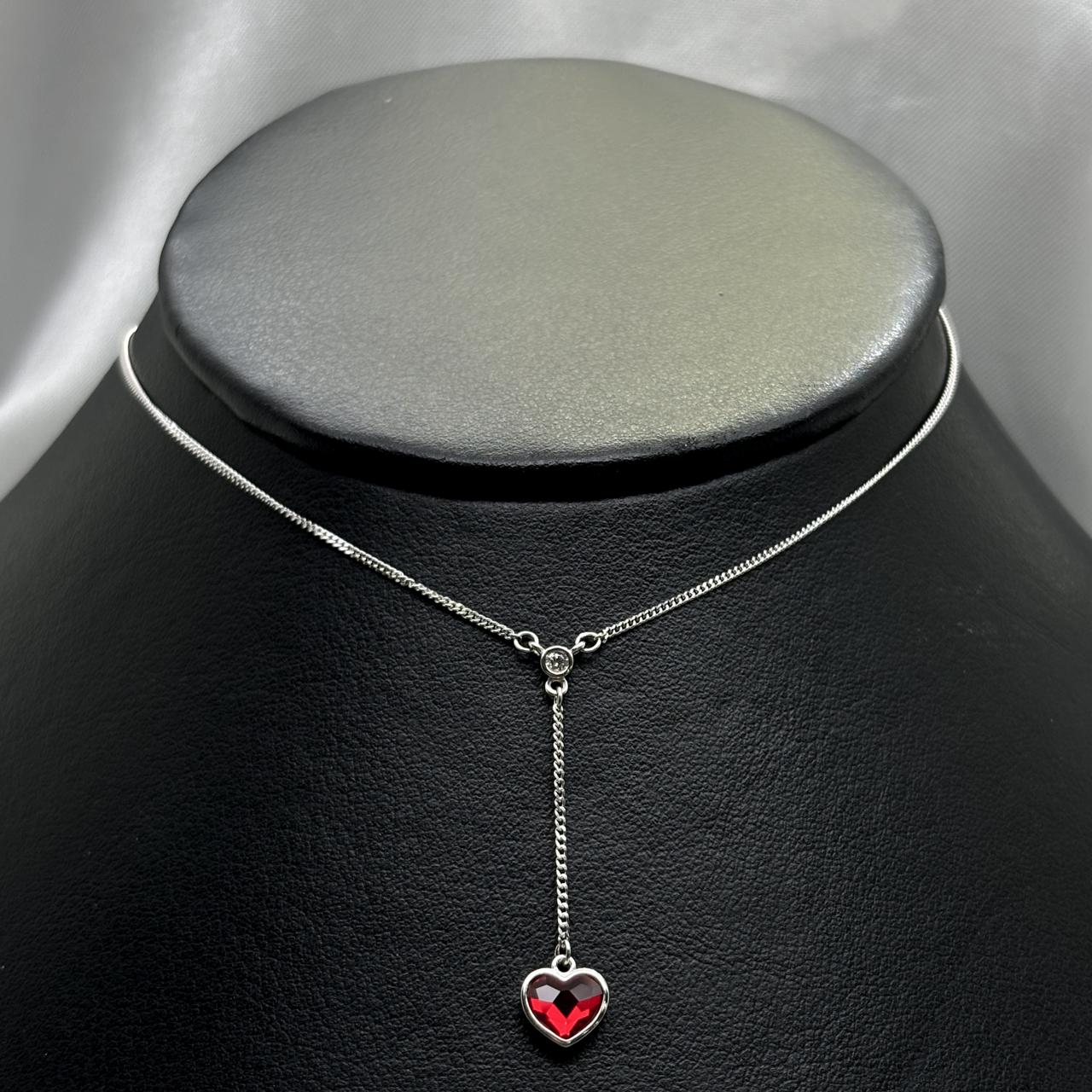 #G233 - Gargantilla De Corazón De Plata - IP2.0