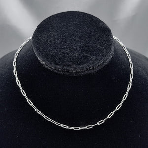 #G248 - Gargantilla Clip Delgada Plata - PU4.1