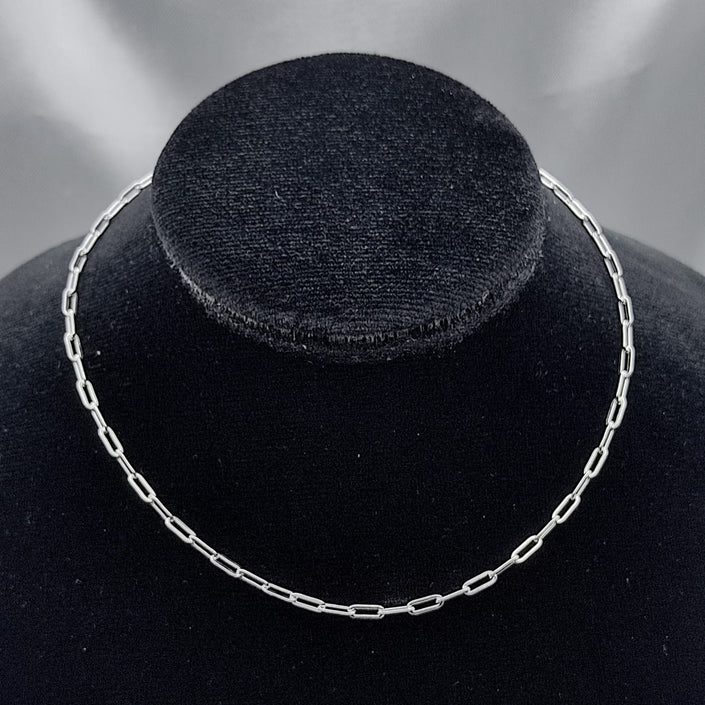 #G248 - Gargantilla Clip Delgada Plata - PU4.1