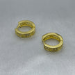 #H10107 - Huggie Tipo Cartier Piedra Zirconia Oro 10K - I04/2.8