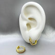 #H10109 - Huggie Con Piedra Zirconia Oro 10K - I01/1.4