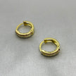 #H10109 - Huggie Con Piedra Zirconia Oro 10K - I01/1.4