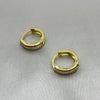 #H10109 - Huggie Con Piedra Zirconia Oro 10K - I01/1.4