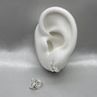 #H164 - Huggie Mariposa Con Piedra Zirconia Plata - LL2.3